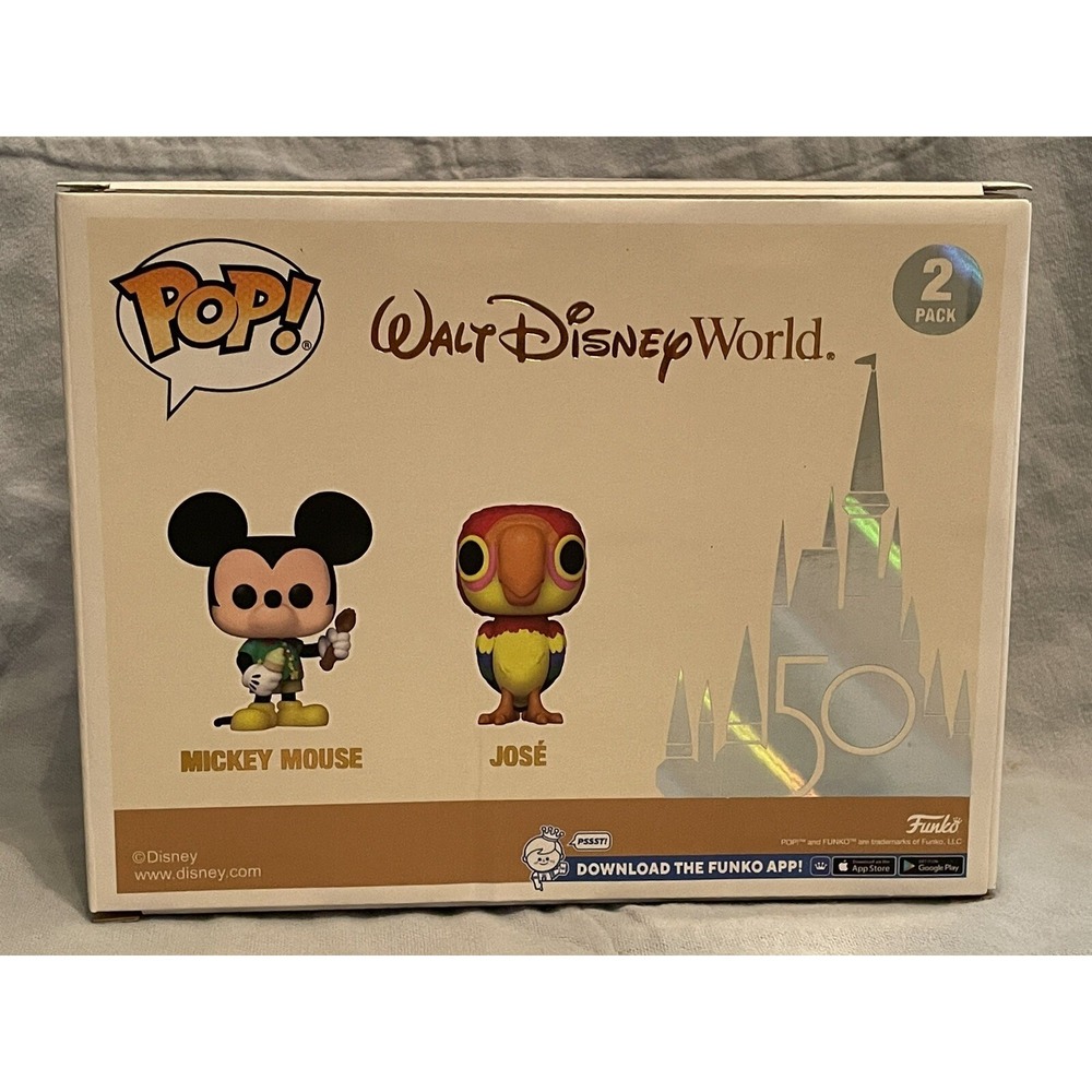 NEW Walt Disney 50th Funko Mickey Mouse and Jose Disney Parks Exclusive 2-pack - Picture 4 of 4
